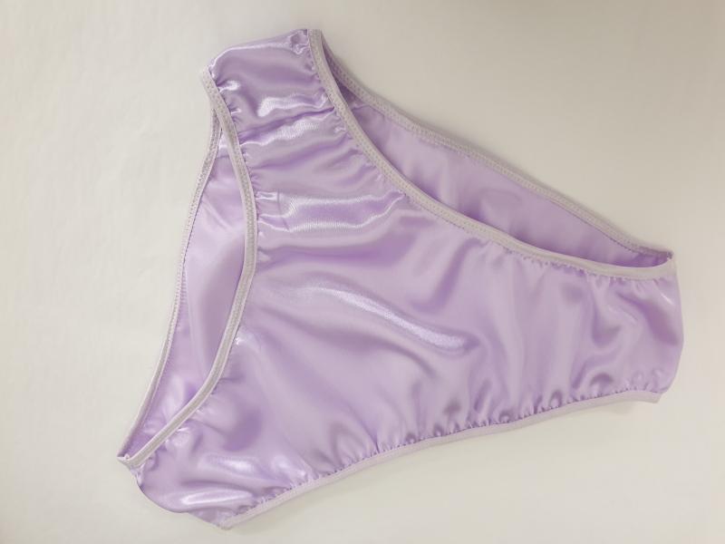 Pale lilac satin vintage style knickers