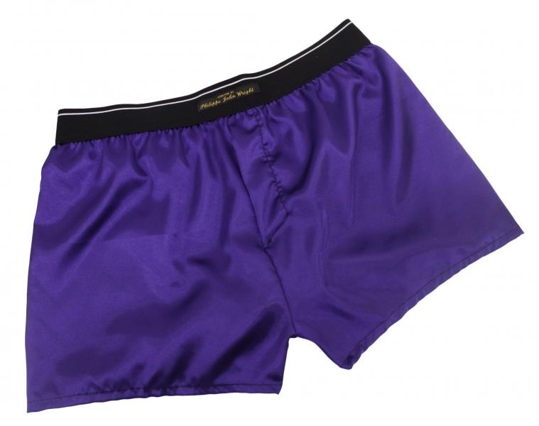 Purple Satin Classic style Boxer shorts